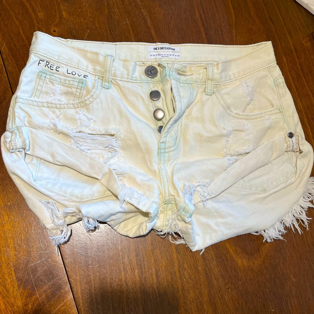 One Teaspoon Bandit Denim Shorts